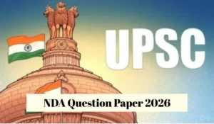 NDA Question Paper 2026