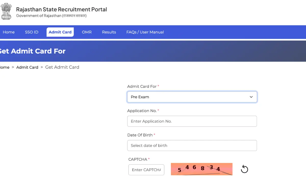 rssb agriculture supervisor admit card 2026
