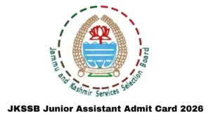 jkssb junior assistant admit card