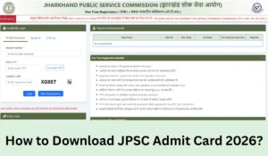 How to Download JPSC Admit Card 2026