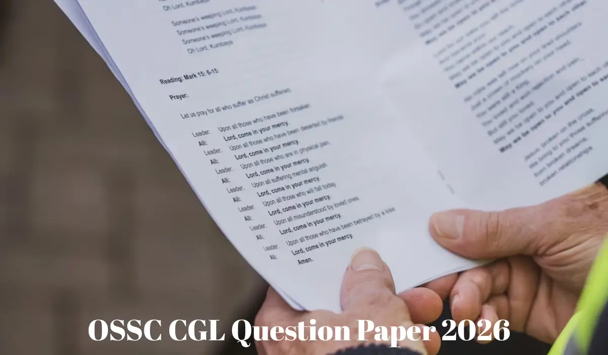 OSSC CGL Question Paper