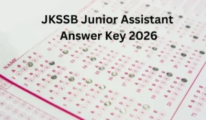 jkssb junior assistant answer key