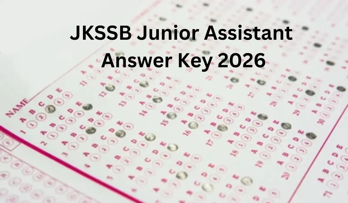 jkssb junior assistant answer key