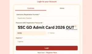 ssc gd admit card 2026