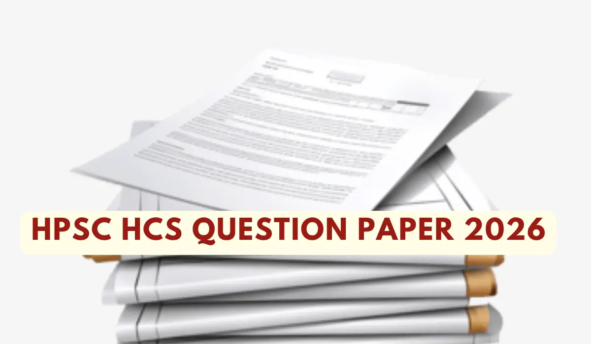 hpsc hcs question paper 2026