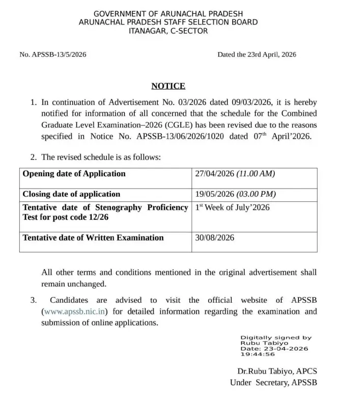 APSSB CGL Recruitment 2026 Notification Out for 122 Stenographer, UDC, & Other Posts_3.1
