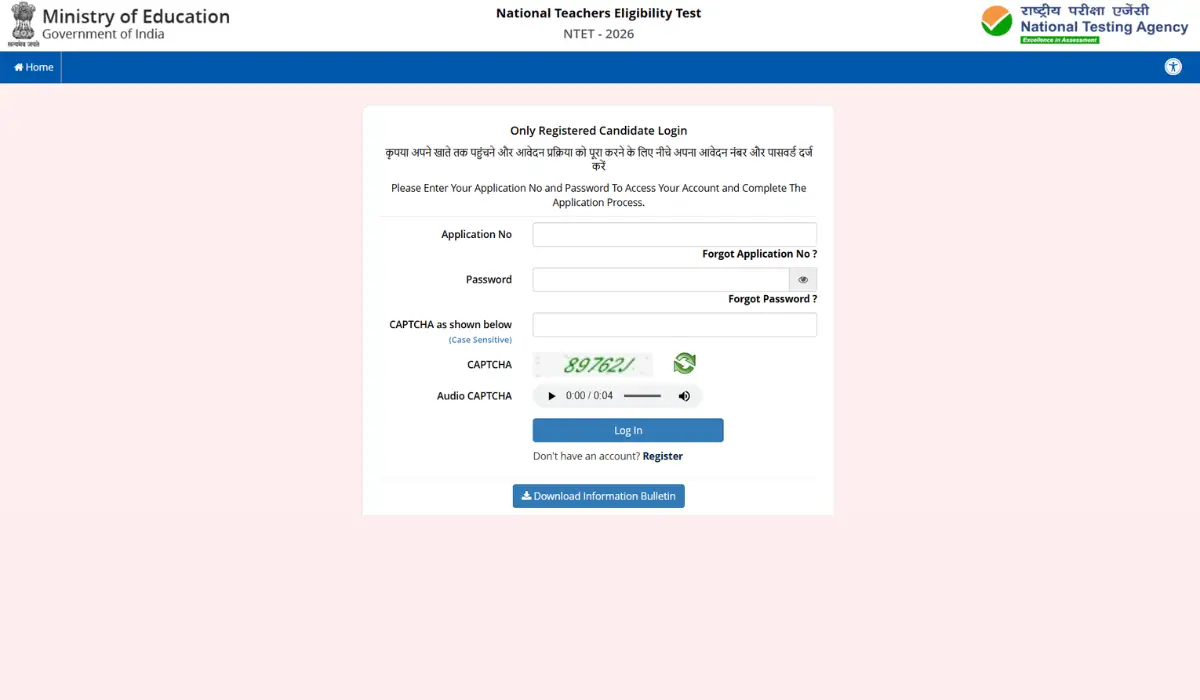 NTA NTET Answer Key 2026