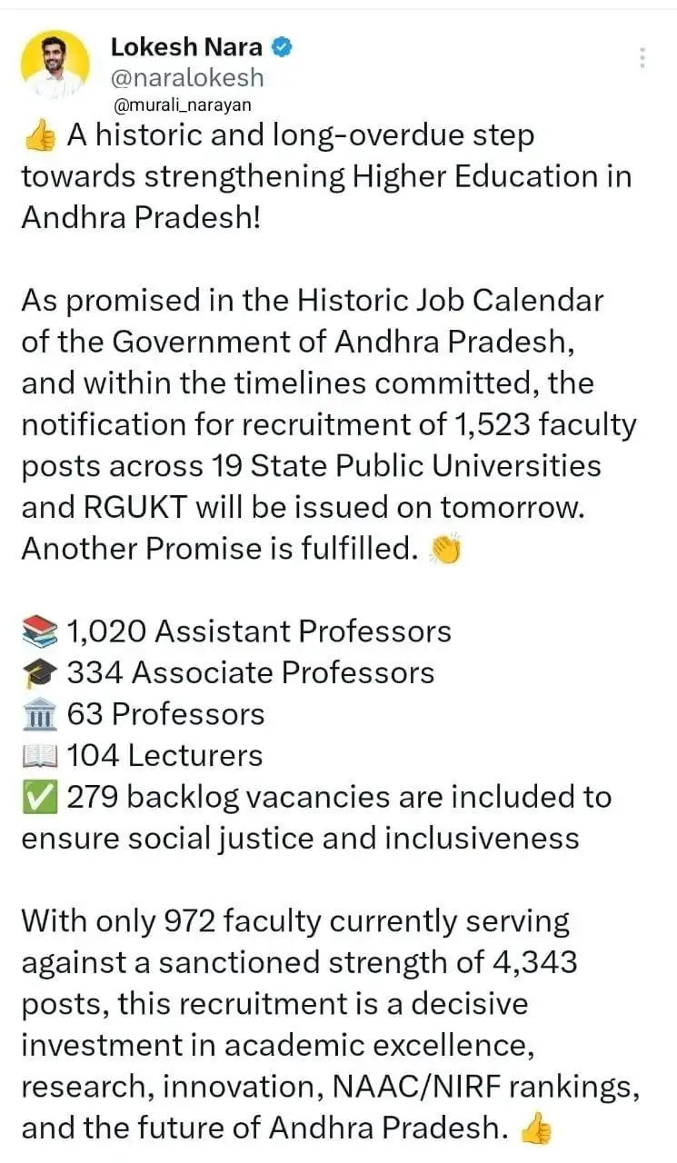 AP Assistant Professor Notification 2026 Out, 1523 Vacancies Announced_3.1