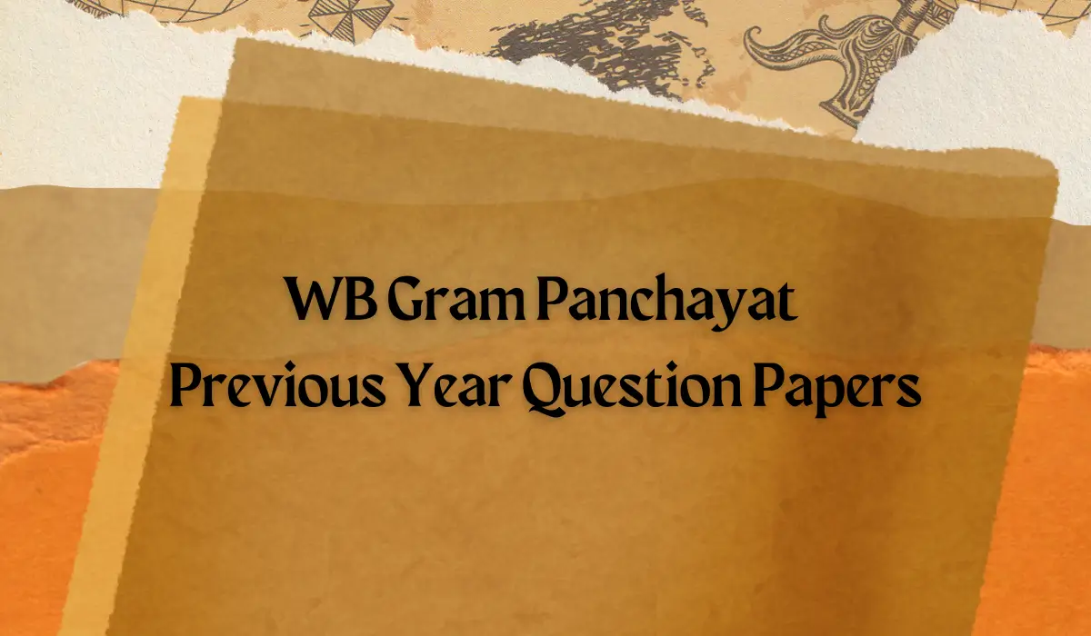 WB Gram Panchayat Previous Year Question papers