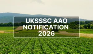 uksssc aao notiification 2026