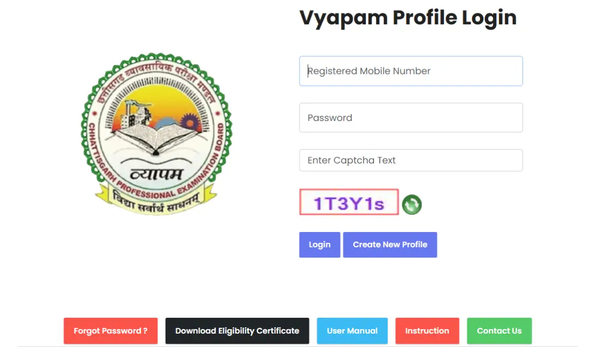 CG Vyapam Pre Deled Admit Card 2026