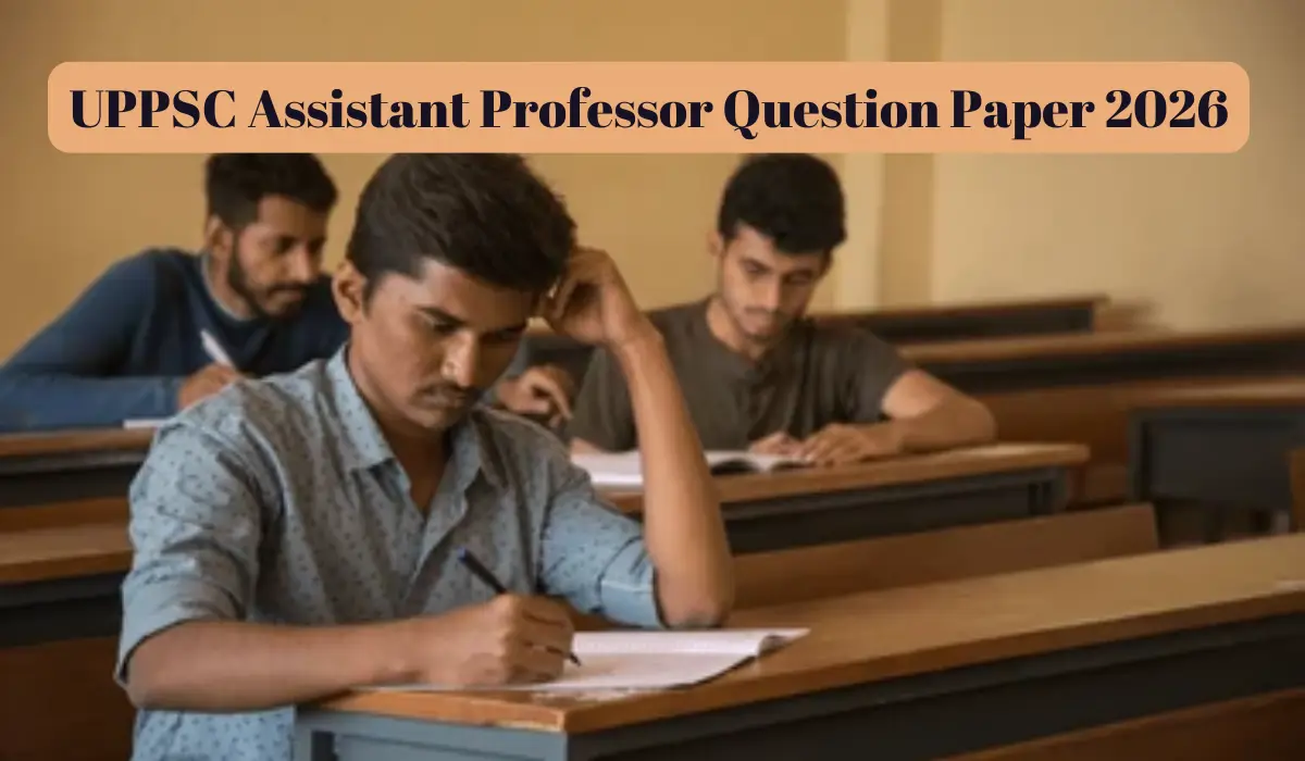 uppsc assistant professor question paper