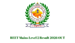reet mains level 2 result 2026