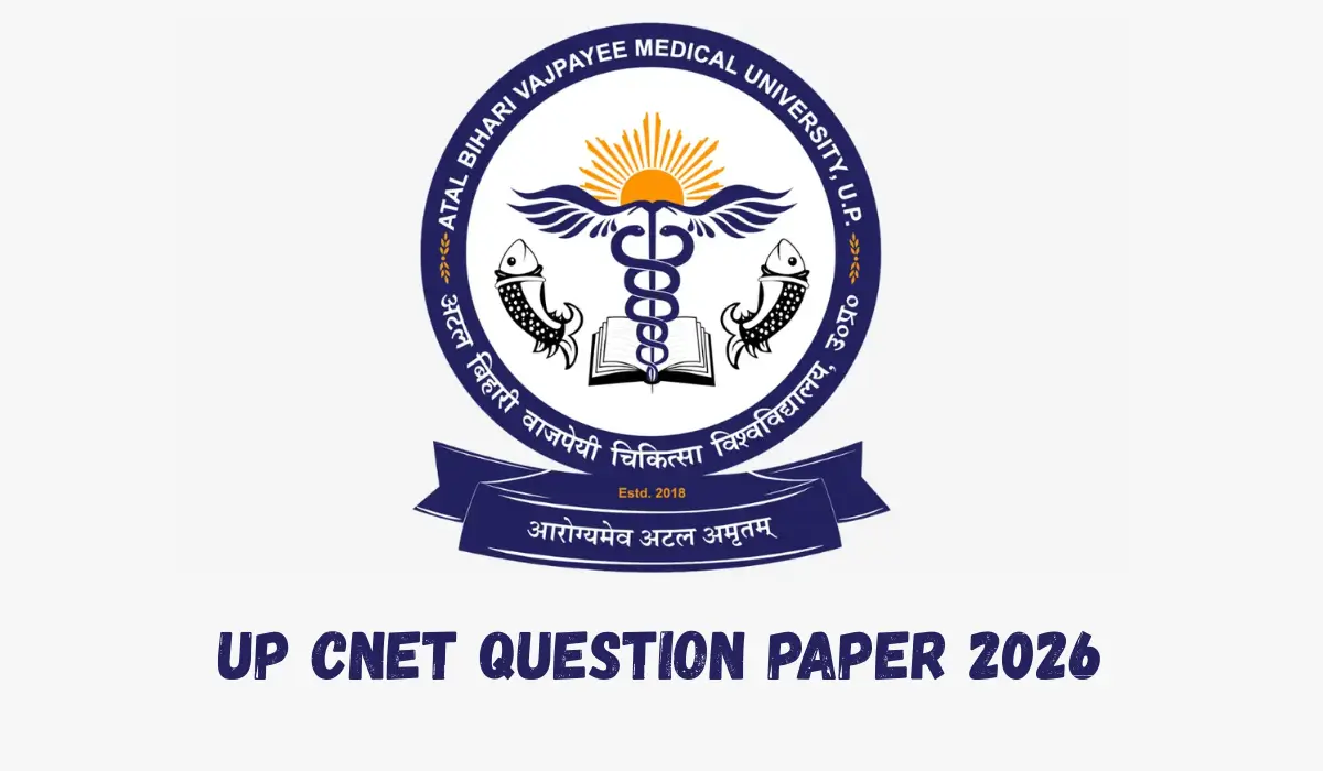 UP CNET Question Paper 2026