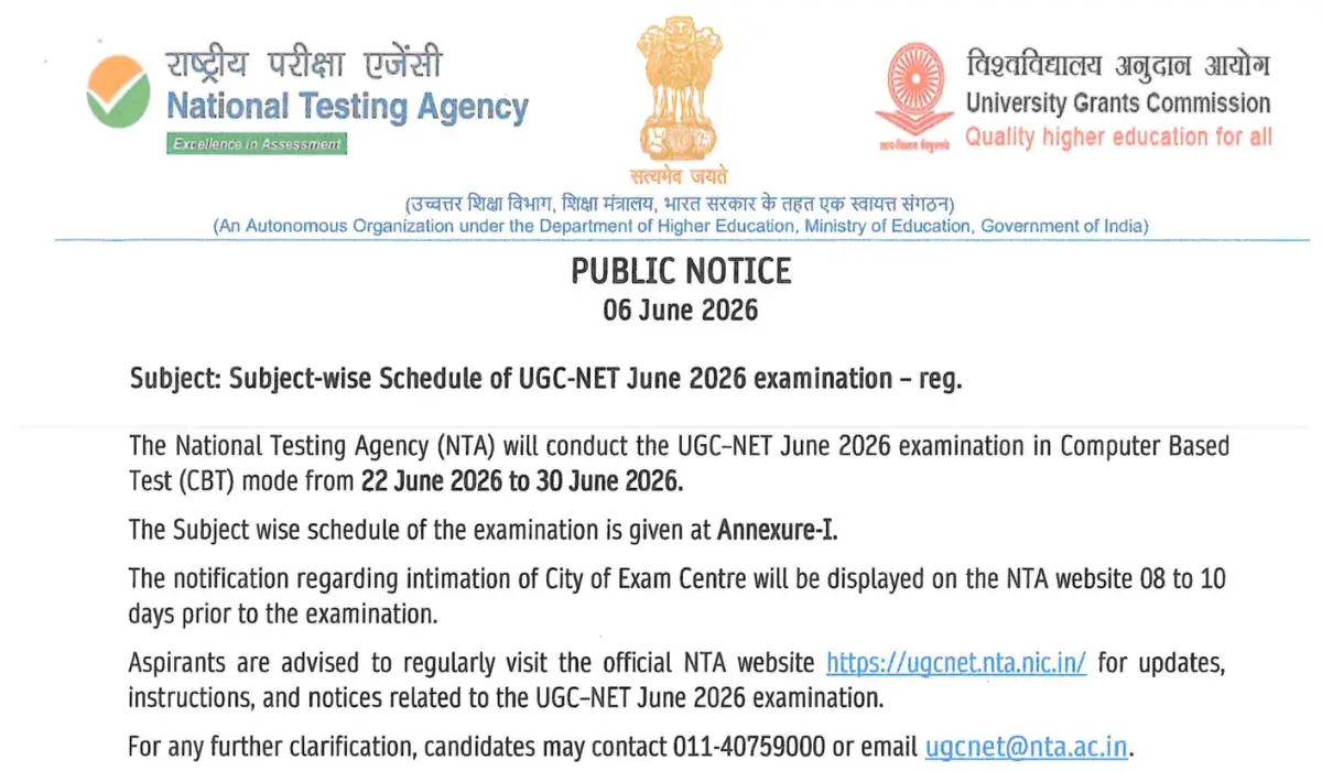 ugc net exam date