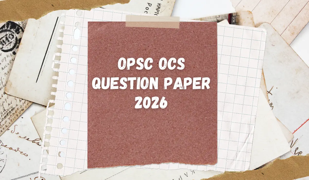opsc ocs question paper 2026