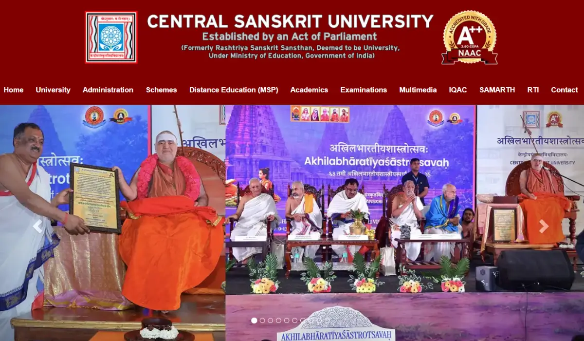 Central Sanskrit University Recruitment 2026