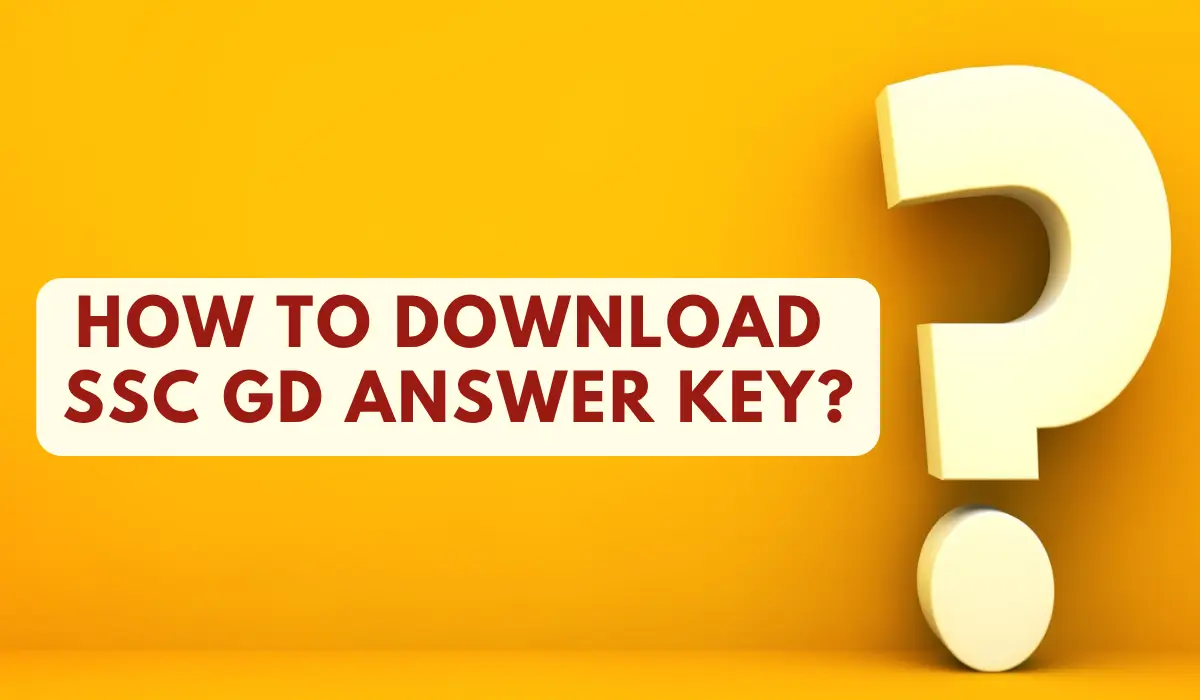 how to download ssc gd answer key