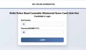 Delhi Police Head Constable Ministerial Score Card 2026