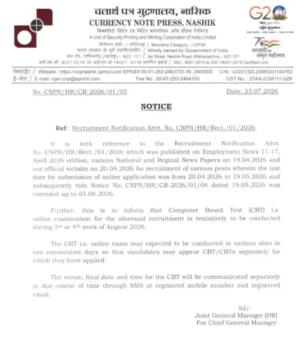 CNP Nashik Exam Date 2026 Out, Check Official Exam Schedule_3.1