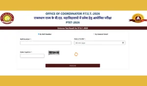 Rajasthan PTET Result 2026