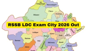 rssb ldc exam city