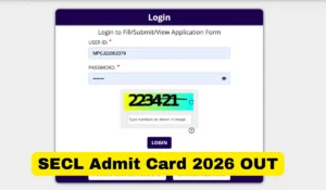SECL Admit Card 2026