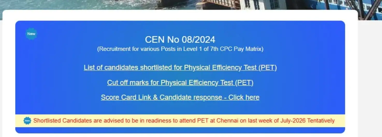 RRB Group D Physical Exam Date 2026, PET Scheduled for 4th Week of July_3.1