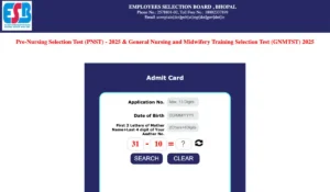 mp pnst admit card