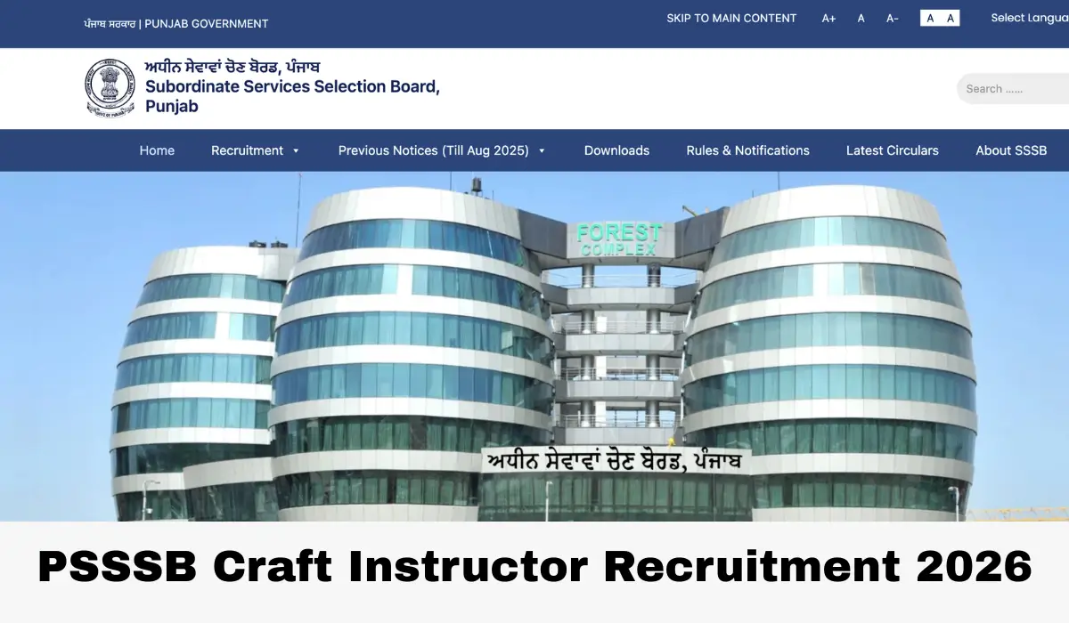 psssb craft instructor