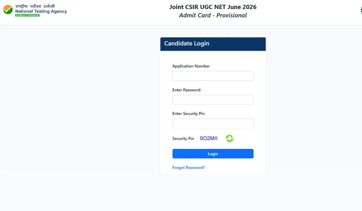 CSIR NET Admit Card 2026