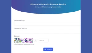 Dibrugarh University (DU) BEd CET Result 2026