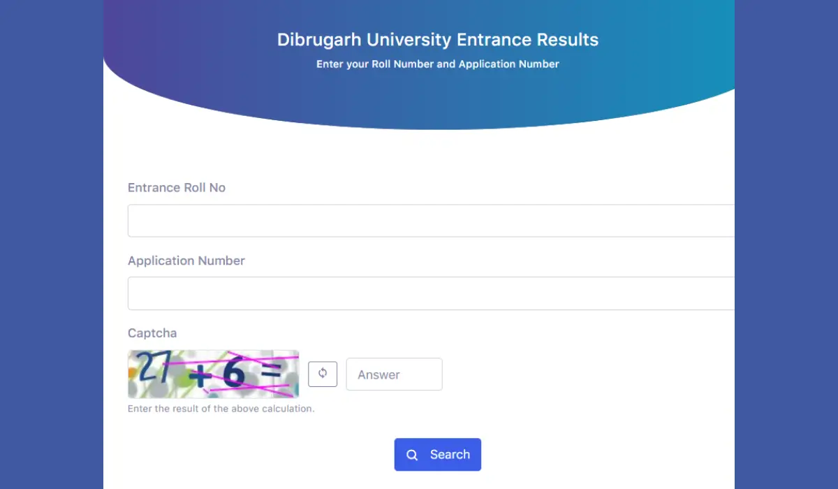 Dibrugarh University (DU) BEd CET Result 2026