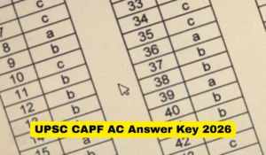UPSC CAPF AC Answer Key 2026