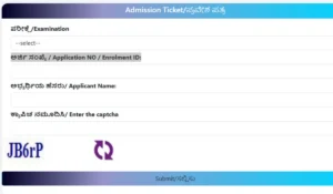 KSP Constable Hall Ticket