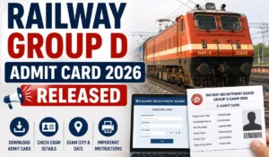 railway group d admit card
