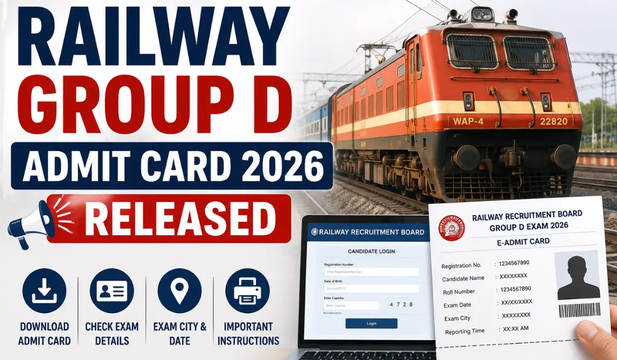 railway group d admit card