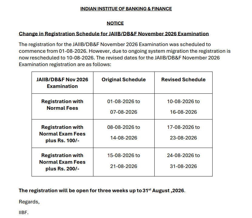 JAIIB Registration 2026 at iibf.org.in, Fill Online Application Form_3.1