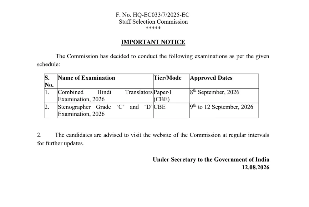 SSC JHT Exam Date 2026 Out for 303 Posts, Check Official Schedule_3.1