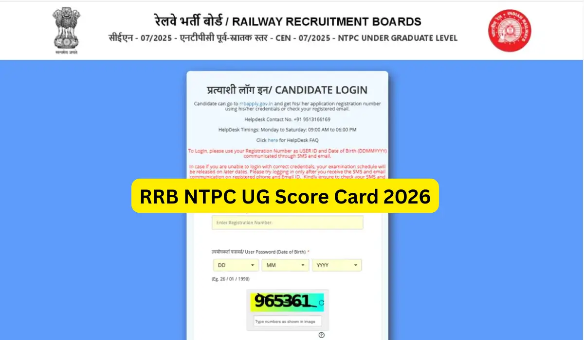 rrb ntpc ug score card