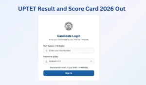 uptet result and scorecard 2026