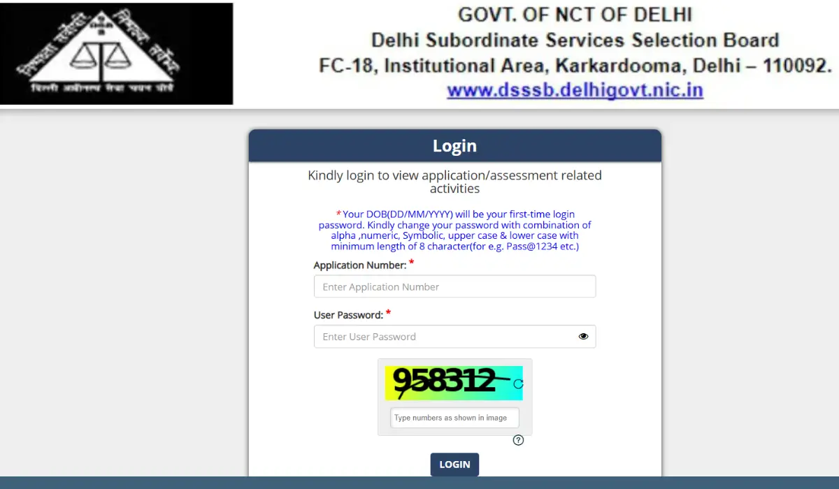DSSSB Admit Card 2026