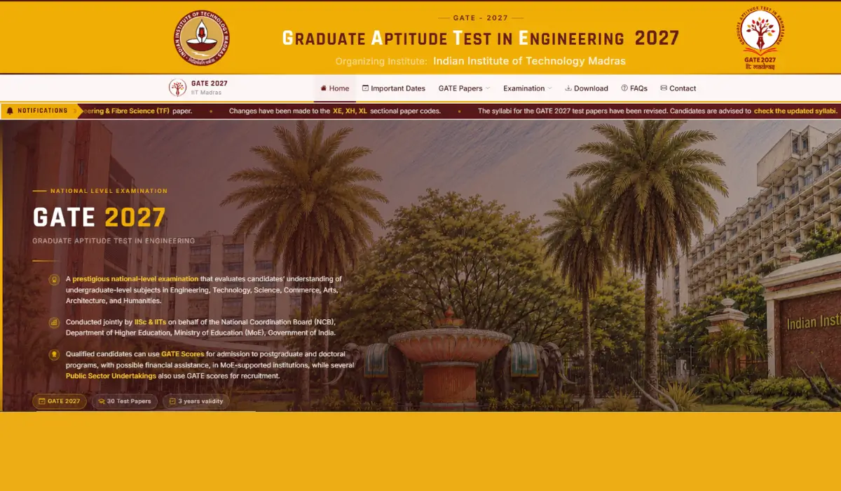 GATE Registration 2027