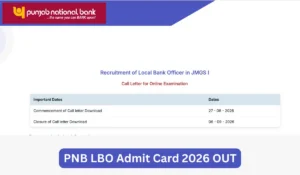 pnb lbo admit card