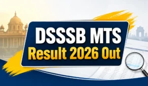 dsssb mts result 2026