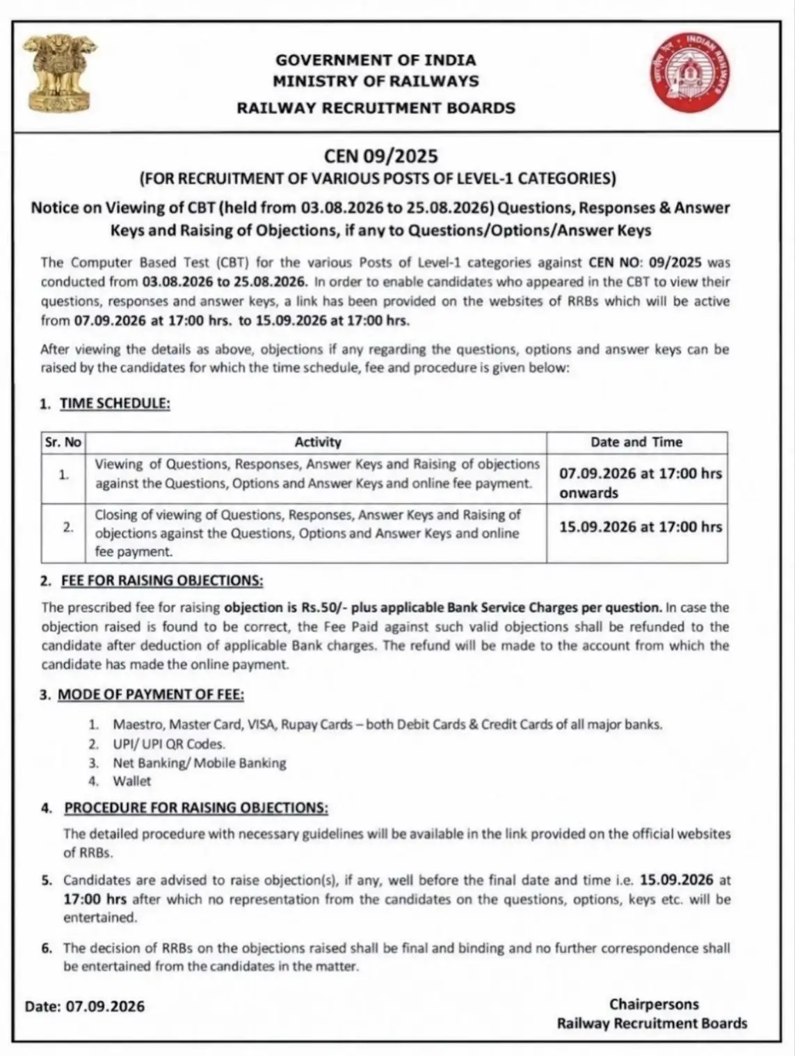 rrb-group-d-answer-key-2026-official-notice