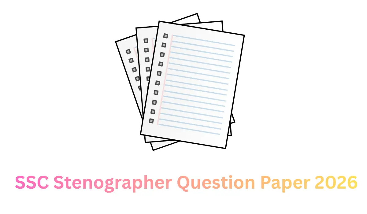 SSC Stenographer Question Paper