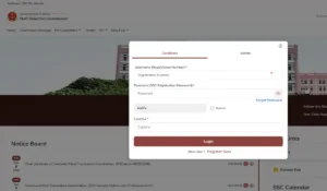SSC Nursing Officer Exam City Intimation Slip