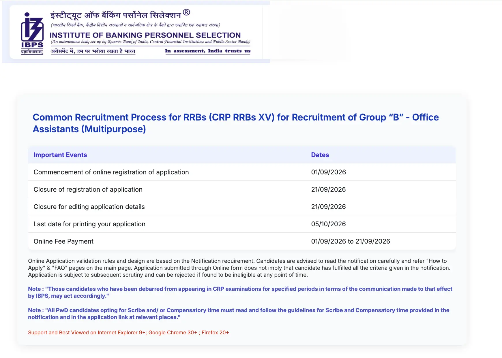 ibps-rrb-po-clerk-apply-online-dates