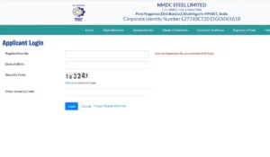 NMDC Steel Executive Trainee Admit Card